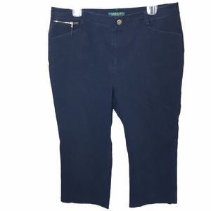 Lauren Ralph Lauren Navy Capri Pants